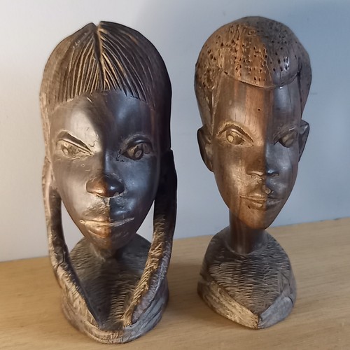 Pair african wooden - pair, 5"