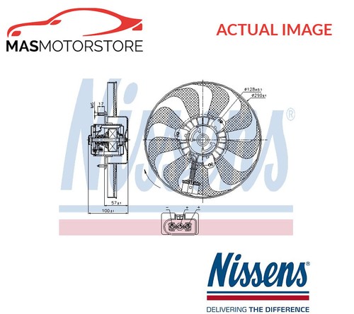 Engine cooling radiator - radiator, fan
