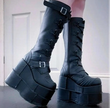 Womens used demonia platform