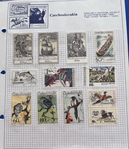 Czechoslovakia stamps album - czechoslovakia,