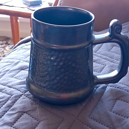 Prinknash pottery pewter beer - pottery,