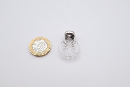 Antique miniture silver topped - antique,