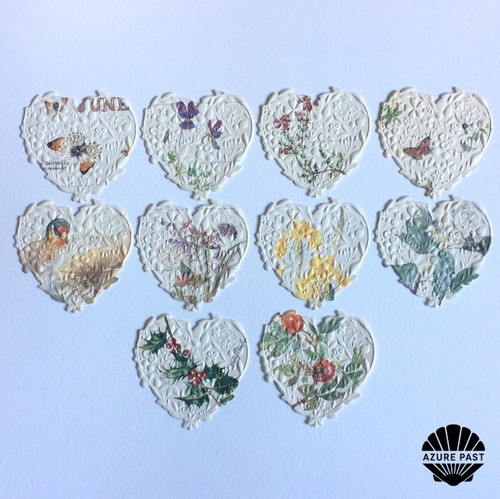 Embossed die cuts - 10,