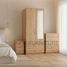 2 door wardrobe Set Assembled