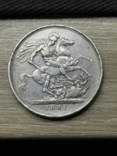 Victoria crown 1891 0 - crown,, 0.925
