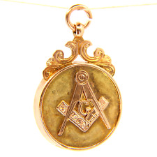 Vintage 9ct Masonic Solid Gold