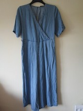TESCO F&F JUMP SUIT SIZE 12 JUMPSUIT PLAYSUIT PLAY SUIT ONE PIECE BLUE DENIM