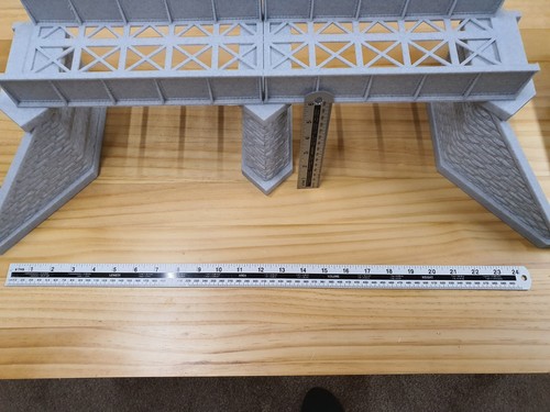 Gauge model railway bridge - o,