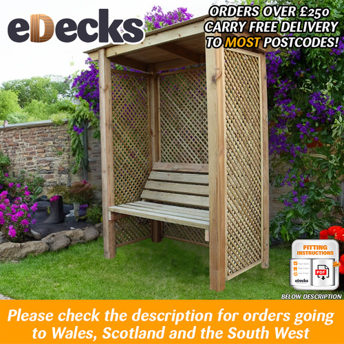 The garden trellis arbour - garden,