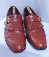Vintage Church's Shoes Custom Grade Stafford Brogue Brown Leather size 9