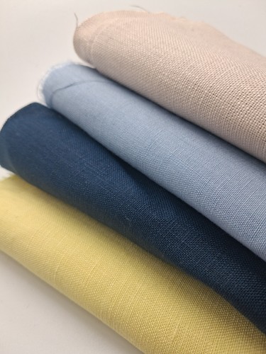 Craft linen scrap bag - linen,