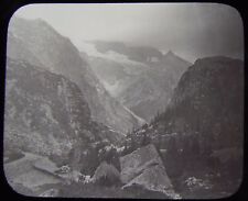 Glass Magic Lantern Slide MOUNTAIN SCENERY C1890 PHOTO SWITZERLAND ?