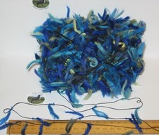 100g ball Blue Green Feather
