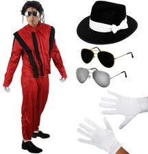 MENS JACKO COSTUME HAT GLASSES