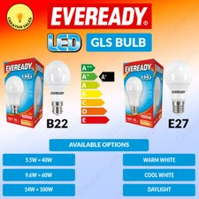 1-10 Pack LED GLS Bulb 40w 60w