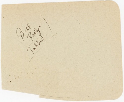 Bill rocky tabbert signed - bill, "rocky"