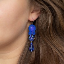 Handmade Cobalt Soutache