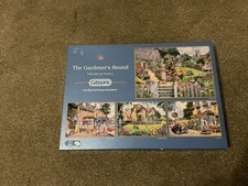 Gibsons The Gardeners Round By Trevor Mitchell 4x500 Piece Jigsaw Puzzles