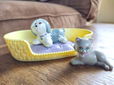 Vintage LPS Sheep Dog & Cat