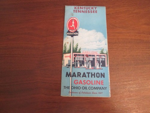 Vintage 1956 marathon gasoline - vintage,