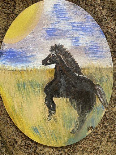 Original horse painting - original,