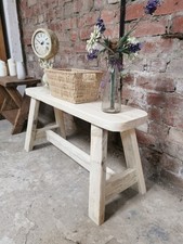 Milking Bench Seat Rustic Reclaimed 90 cm 
