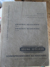 Original Heidelberg platen 10