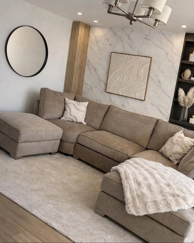 Luxury bishop shape sofa - |bishop, u-shape