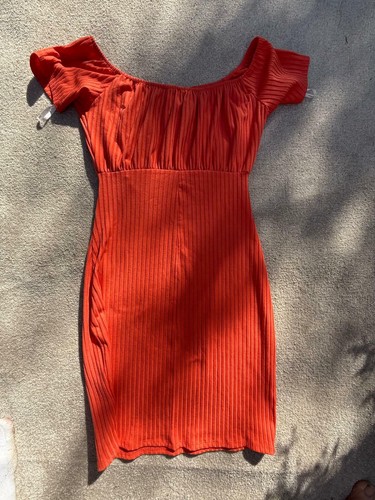 Apricot milkmaid bardot ribbed - apricot,