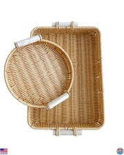Natural Rattan Rectangular
