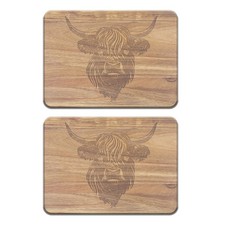 Wooden placemats set 2 - wooden,