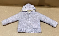 Nutmeg Baby Girls Purple Fleece Zip Up Jacket - Size 2-3 Years - Pre Owned