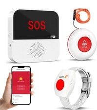 Wi-Fi Personal Alarm for Elderly – SOS Button, App Alerts, Rechargeable