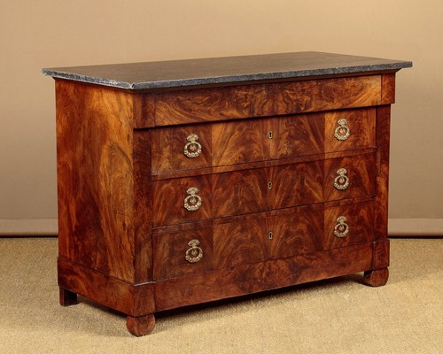 Antique mahogany marble top - marble,