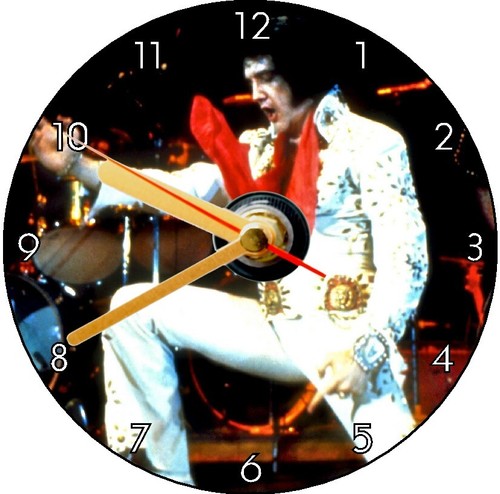 Elvis presley cd clock - elvis,