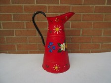 Vintage old tall enamel