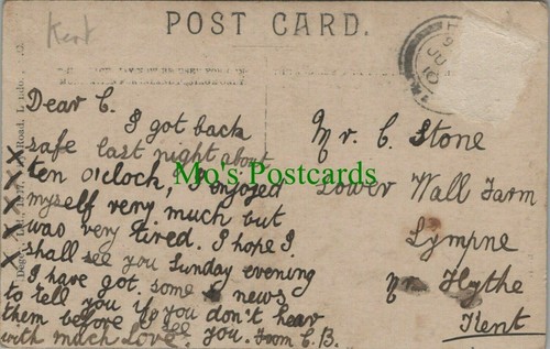 Genealogy postcard stone - stone,