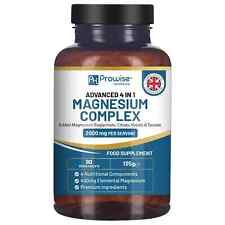 Magnesium Glycinate 4-in-1 Complex 2000mg - High Strength Magnesium Tablets UK