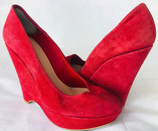 Shoes High Heels Red Wedges UK