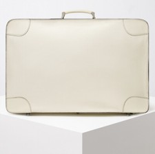 Valextra Costa Cream Leather Luxury One Of A Kind Suitcase Luggage