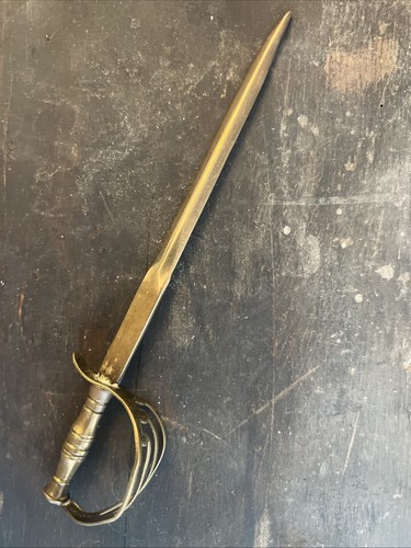 Vintage brass letter opener - brass,