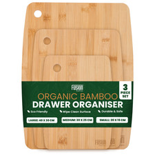 Bamboo Cutting Board Set 3pcs