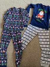 Tu By Sainsbury’s Christmas Pyjamas 10-11 Years X2