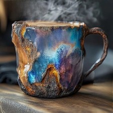 2025 New Mineral Crystal Coffee Mugs, Crystal Mineral Coffee Mugs, Natural Miner