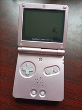 Nintendo Gameboy Advance SP Ags 101 console Pearl Pink, brighter screen original