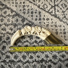 Vintage Hand Carved Elephants