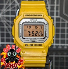 Casio G-Shock DW-5600 Metallic Yellow Gold Grey Classic Digital Square 2001