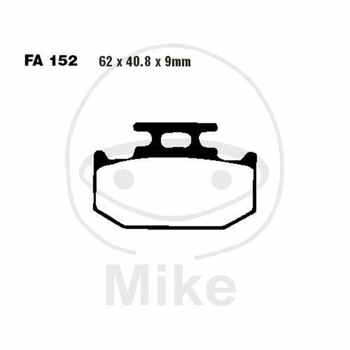 Pair ebc fa152tt brake pads - pair, of