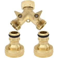 2 Way Brass Hose Pipe Valve