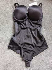 Black Satin Tummy Control